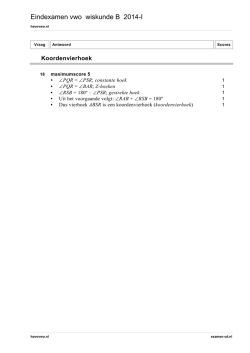 Eindexamen vwo wiskunde B 2014-I