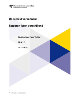 De wereld verkennen: kinderen leren verschillend