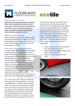 Disclaimer Ecotile Rubber banden