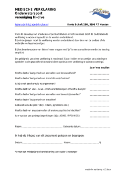 Medische verklaring v1.3