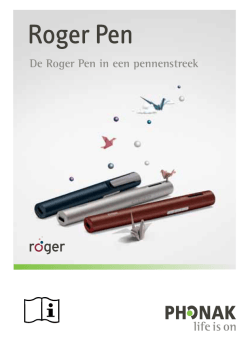 Verkorte gebruiksaanwijzing Roger Pen