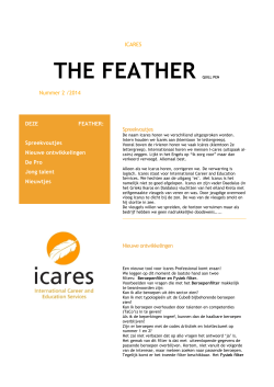 Nieuwsbrief: The Feather quill pen Nr.2