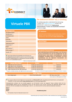 Virtuele PBX - 12Connect.com