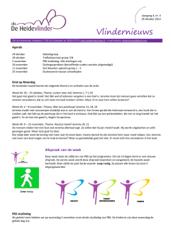 Jaargang 1, nr - cbs De Heidevlinder
