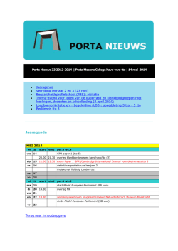 Jaaragenda - Porta Mosana College