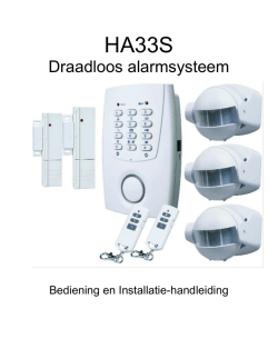 Draadloos alarmsysteem