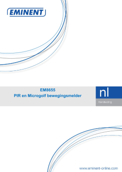 EM8655 PIR en Microgolf bewegingsmelder