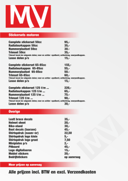 Download hier alle prijzen 2014