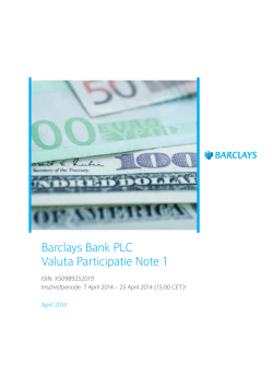 Barclays Bank PLC Valuta Participatie Note 1