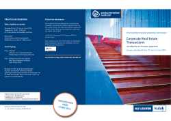 Download de folder. - Postuniversitair Centrum KU Leuven Kulak
