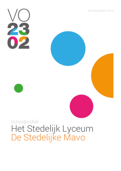 Het Stedelijk Lyceum De Stedelijke Mavo