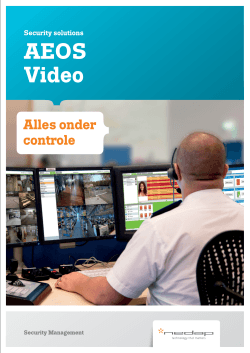 AEOS Video brochure - Security Management