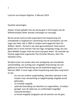 Een terugblik en vooruitblik door Johan Kwast