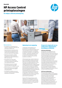 HP Access Control printoplossingen