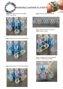 Handleiding Loombands by Svillily&reg; - Hotfix