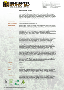 Informatieblad: Grenen