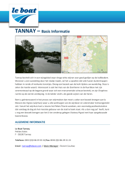 TANNAY – Basis Informatie
