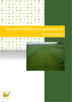 Het beste tijdstip om grasland te vernieuwen