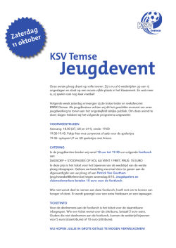 Jeugdevent 11 oktober