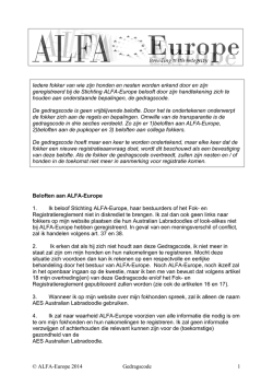 Iedere fokker van wie zijn honden en nesten worden - ALFA