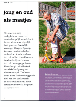Jong en oud - Ouderen doen er toe