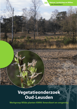 lees verslag vegetatieonderzoek Oud