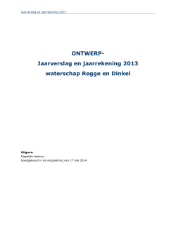 4.a. Jaarverslag en jaarrekening Regge en Dinkel 2013 (pdf, 2,4 MB)