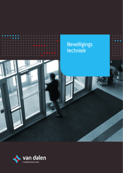 Beveiligings techniek - Van Dalen Installatietechniek BV