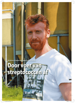 Door voer van streptococcen af