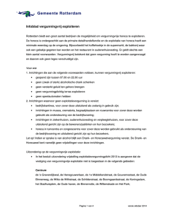 Infoblad vergunningvrij exploiteren