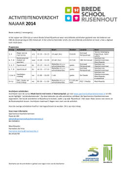 programma Brede School Rijsenhout (pdf)