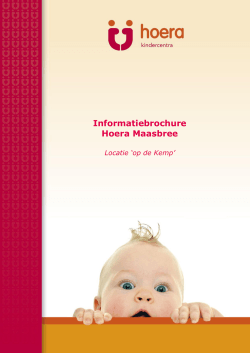 Informatiebrochure Hoera Maasbree