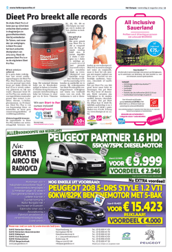 Dieet Pro breekt alle records