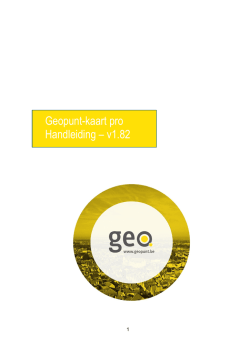Handleiding Geopunt