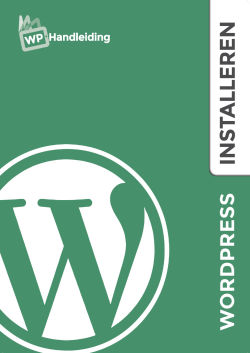 WP Handleiding - WordPress Installeren V42014