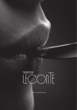 Download menu - Traiteur Leconte