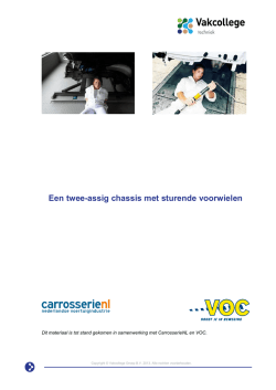 Een twee-assig chassis met sturende voorwielen