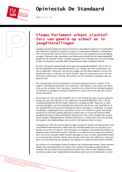 Opinie Verontschuldiging Vlaams Parlement tegenover slachtoffers