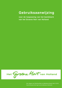 Gebruiksaanwijzing voor logogebruik Het Groene Hart van Holland