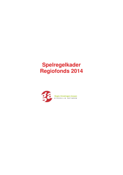 (07b) Spelregelkader Regiofonds 2014