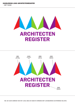 HANDLEIDING LOGO ARCHITECTENREGISTER &bull; MET NAAM