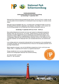 26.0 Nat. Park Schiermonnikoog -Jubileumfeest 11-09-2014
