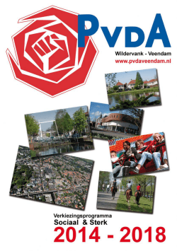 PDF bestand - PvdA Veendam(*)