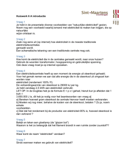 Huiswerk 6 A introductie Vraag 1 Je hebt in de presentatie diverse