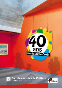 Automne 2014 - Les musées de Poitiers