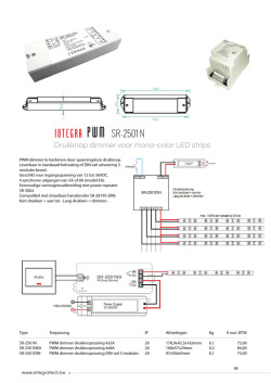 Integra PWM SR-2501 N productblad