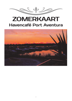 ZOMERKAART - Zilvermeerhaven