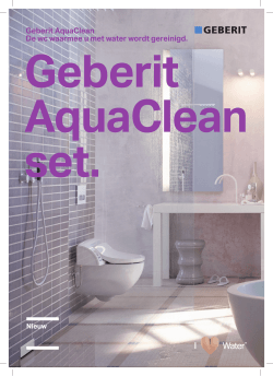 Geberit AquaClean De wc waarmee u met water wordt gereinigd.