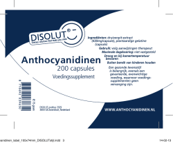 Label Anthocyanidinen pot 200 capsules