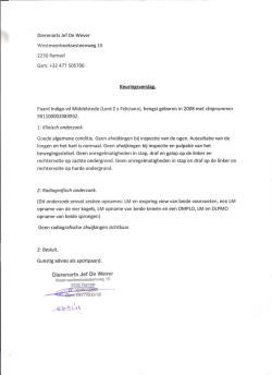 Dierenarts Jef De Wever Westmeerbeeksesteenweg 15